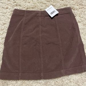 NWT FREE PEOPLE brown mini skirt size 8